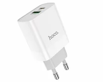 СЗУ-1USB + 1USB-C Hoco C80A Plus, PD20W, QC3.0, белый