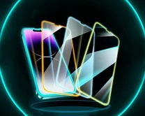 Защ. стекло iPhone 14 Neon оранжевое