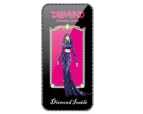 Защ. стекло iPhone 14 Diamond черное