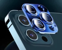 Защ. накладка на камеру iPhone 13/13 mini 3D синяя