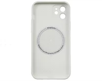 Чехол iPhone 12 AG-Glass MagSafe (белый)
