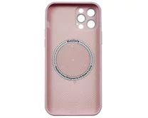 Чехол iPhone 12 Pro AG-Glass MagSafe (розовый)