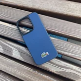 Чехол iPhone 14 Pro Lacoste (синий)