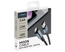 Кабель Deppa Moon Lightning - USB серый, 1,2м