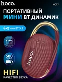 Колонка Hoco HC17 Easy joy sports (бордовый)