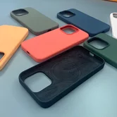 Чехол iPhone 15 Pro Silicone MagSafe без лого (черный)