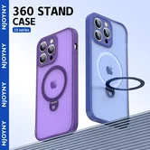 Чехол iPhone 15 Pro Njoyny Stand MagSafe (красный)
