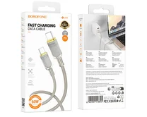 Кабель Borofone BU56 Type-C - Type-C 60W серый, 1,2м