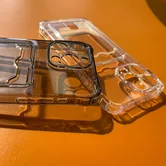 Чехол Samsung S25 TPU CardHolder (прозрачный черный)