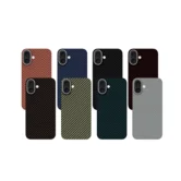 Чехол iPhone 15 Pro Max KZDOO Keivlar (оранжевый)