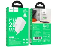 СЗУ-1USB-C Hoco N68 PD20W, белый