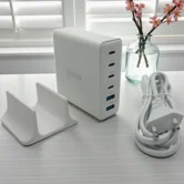 Зарядная станция Deppa 4USB-C, 2USB, PD, QC, 160Вт, белый
