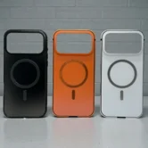 Чехол iPhone 17 Pro Max Njoyny NY-108 Metal MagSafe (белый)